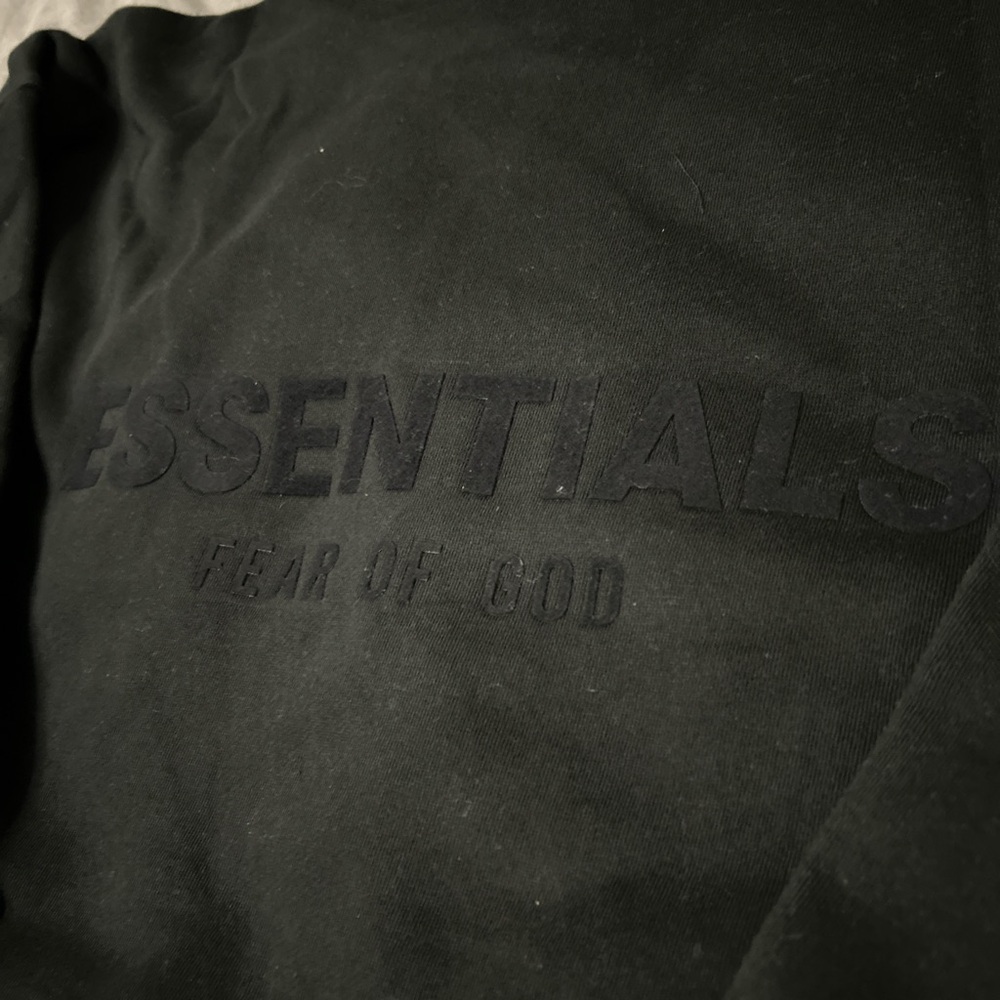 Fear of God Essentials Black Hoodie - Picture 4 of 6